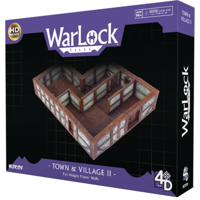 WarLock Tiles: Town & Village 2 – Full Height Plaster Walls