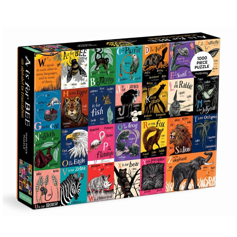 A Is For Bee: An Alphabet In Translation 1000 Piece Family Puzzle