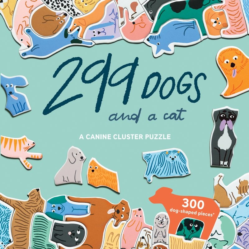 299 Dogs (and a Cat) 300 Piece Jigsaw Puzzle
