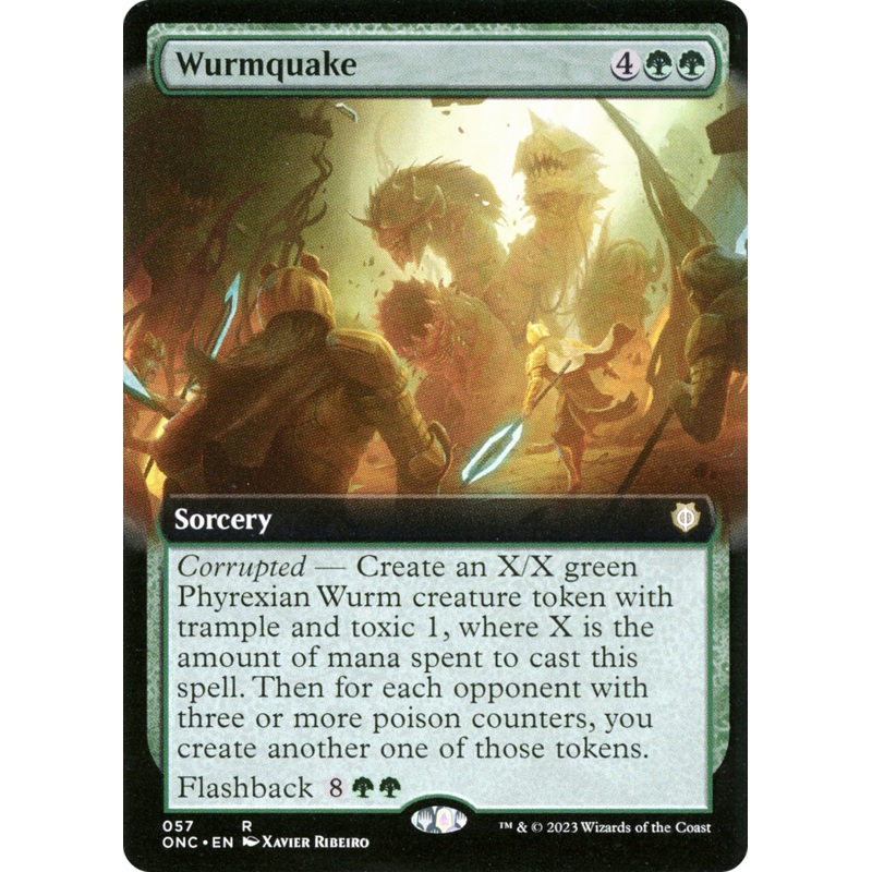 Wurmquake (ONC-057) – Phyrexia: All Will Be One Commander: (Extended Art) [Rare]