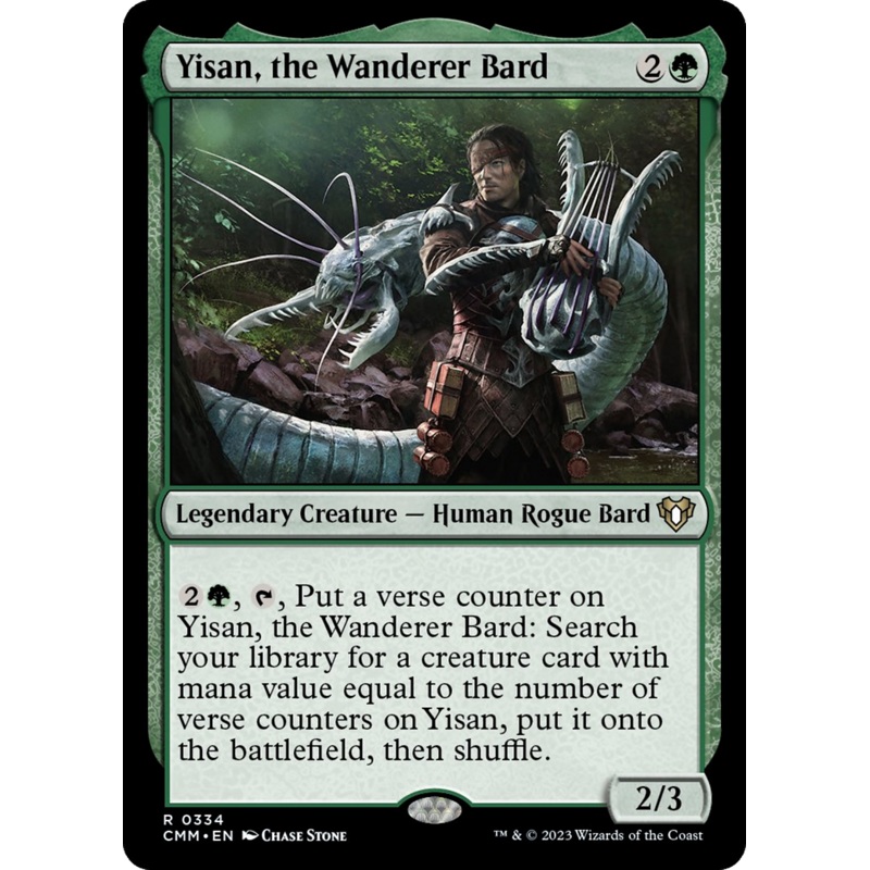 Yisan, the Wanderer Bard (CMM-334) – Commander Masters [Rare]