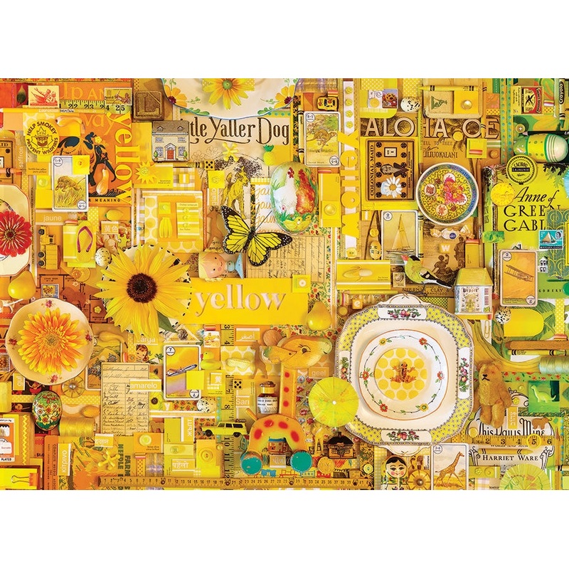 Yellow  1000 Piece Jigsaw Puzzle (Cobble Hill)