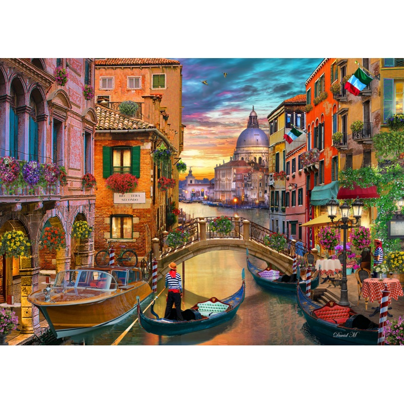 An Evening on the Venice Canals 250 Pieces 16″ x 10.1″