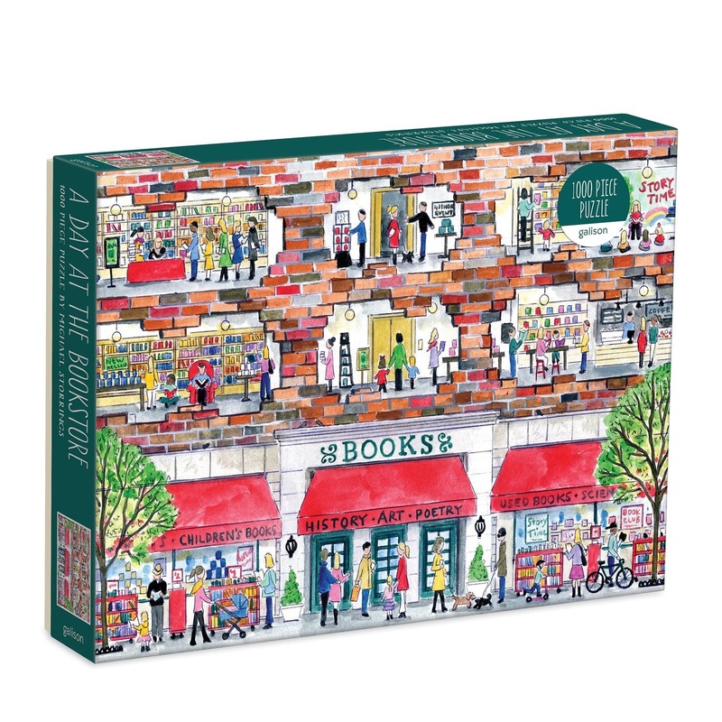 A Day at the Bookstore 1000 Piece Jigsaw Puzzle by Galison