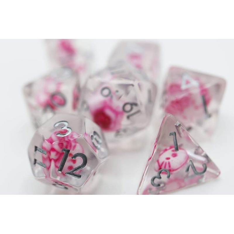 Anime Kitty 7ct Polyhedral Dice Set