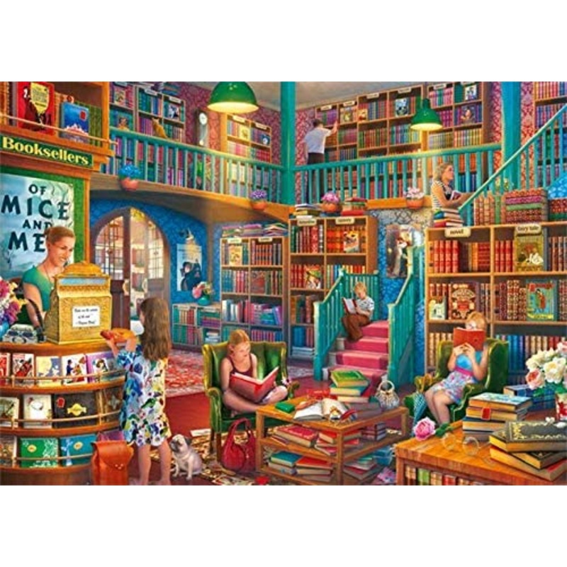 Afternoon At The Bookshop  1000 Piece Jigsaw Puzzle (Falcon De Luxe)