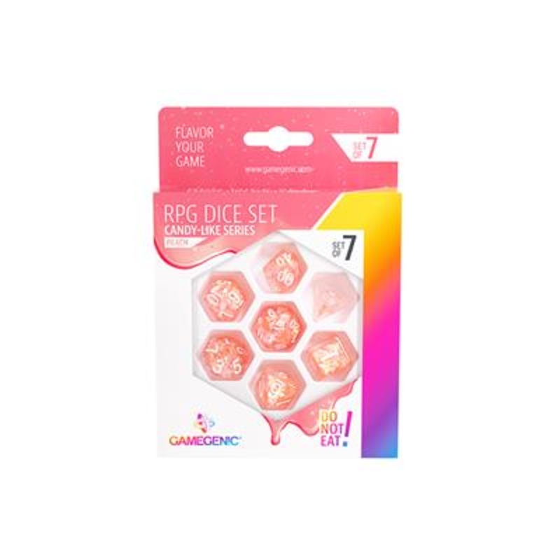 CANDY-LIKE SERIES – PEACH RPG DICE SET