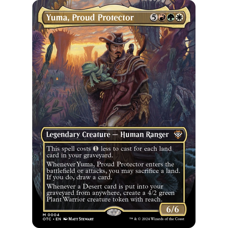 Yuma, Proud Protector (OTC-004) – Outlaws of Thunder Junction Commander (Borderless) [Mythic]