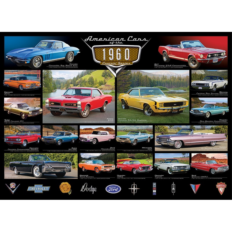 American Cars of the 1960s  1000 Piece Jigsaw Puzzle (Eurographics)