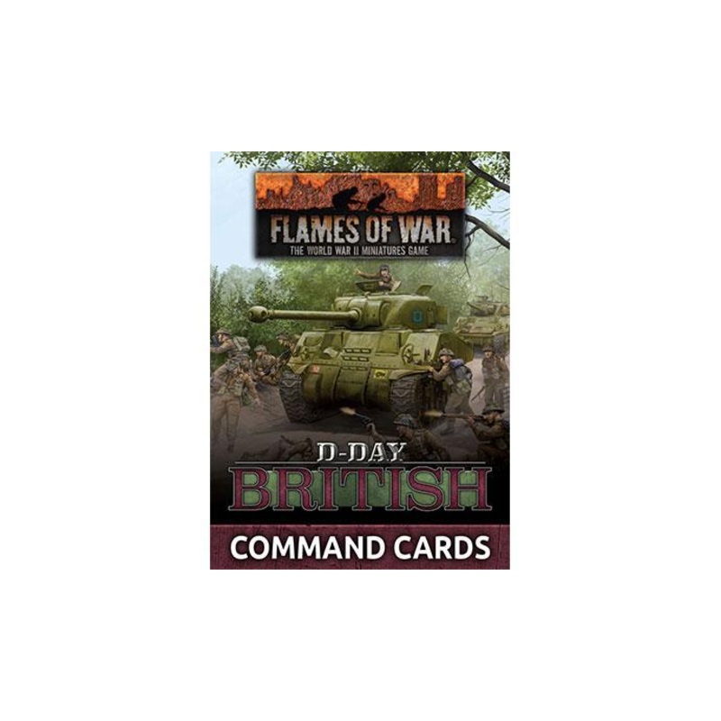 “D-Day British” Command Cards (47 cards)