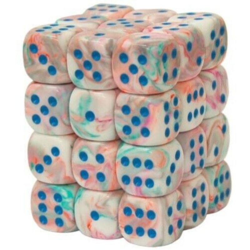 Chessex 12mm Festive Pop Art/Blue 36ct D6 Set (27944) 12mm FV Pop Art/Blue