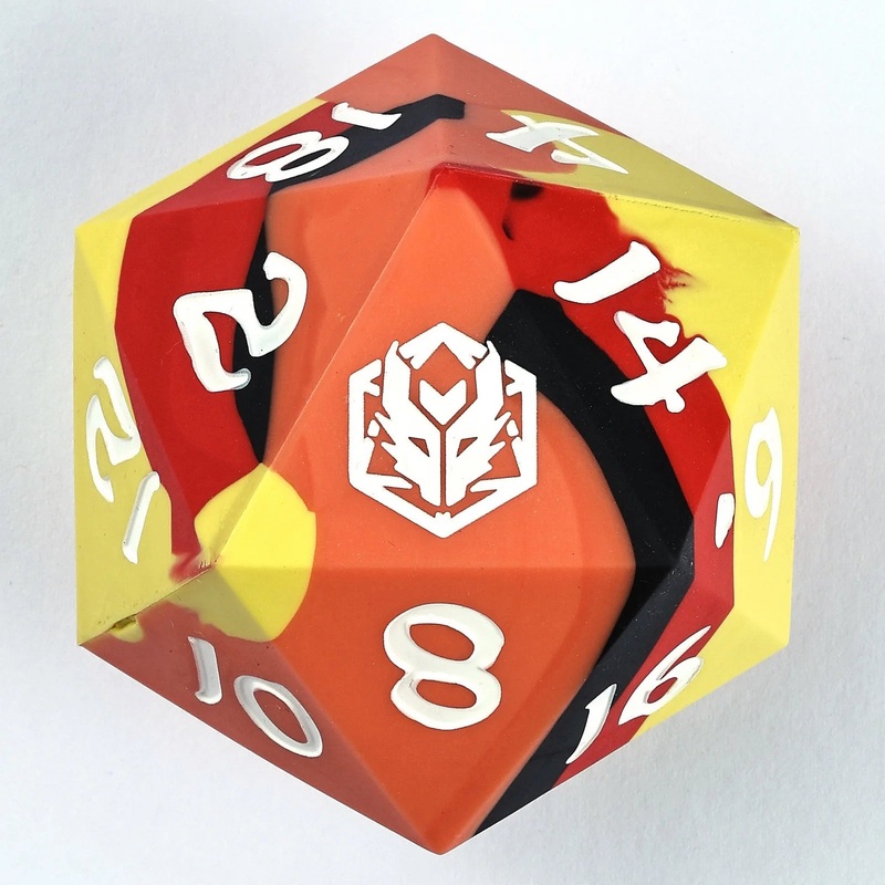 55mm Chonk Rubber Silicon D20 – The Fire Ball 55mm Silicon Fire Ball