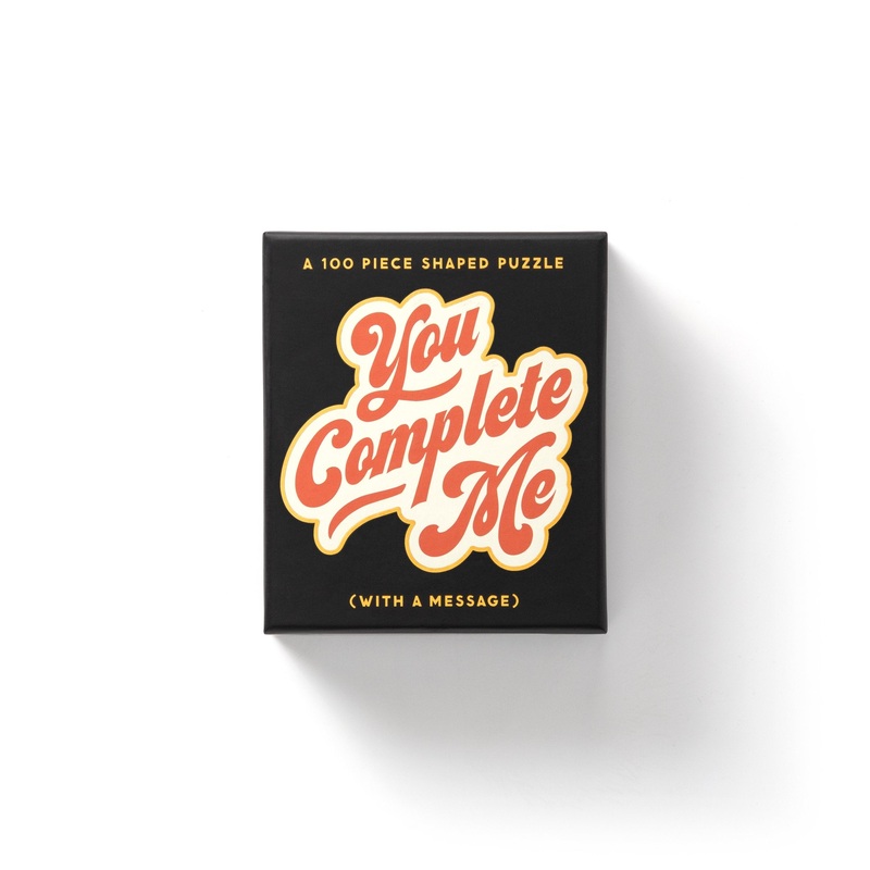 You Complete Me 100 Piece Shaped Jigsaw Puzzle by Galison