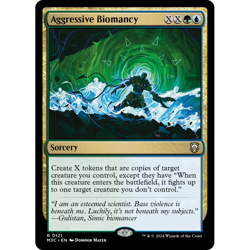 Aggressive Biomancy (M3C-121) – Modern Horizons 3 Commander Foil [Rare]