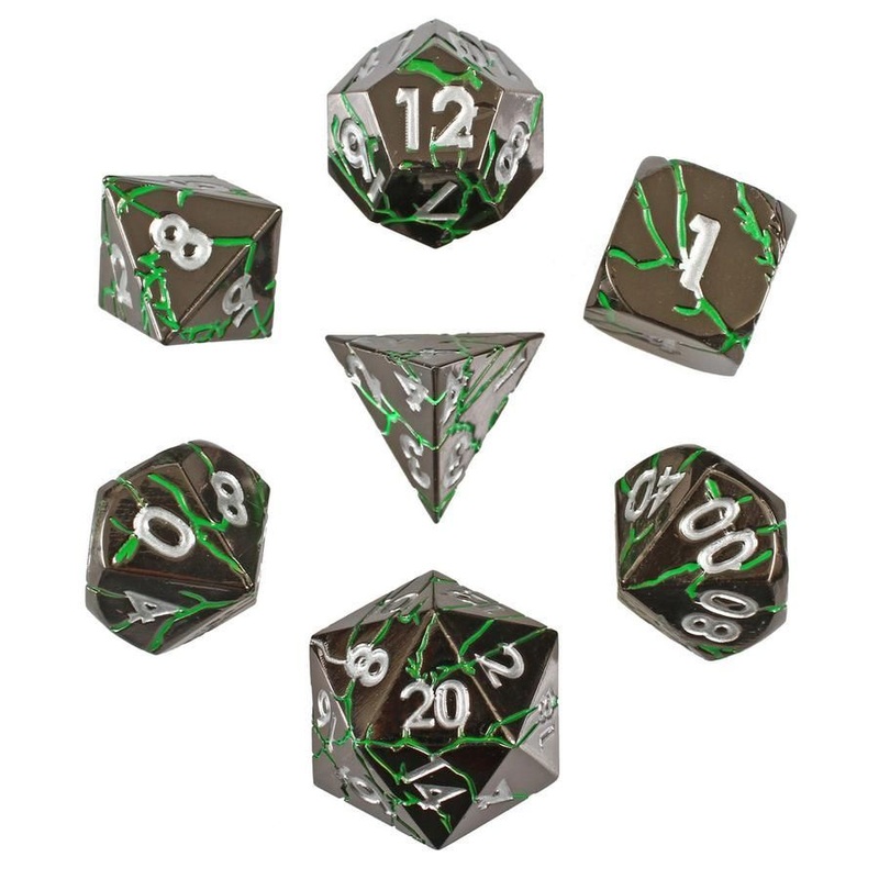 Verdant Storm Set of 7 Metal Dice