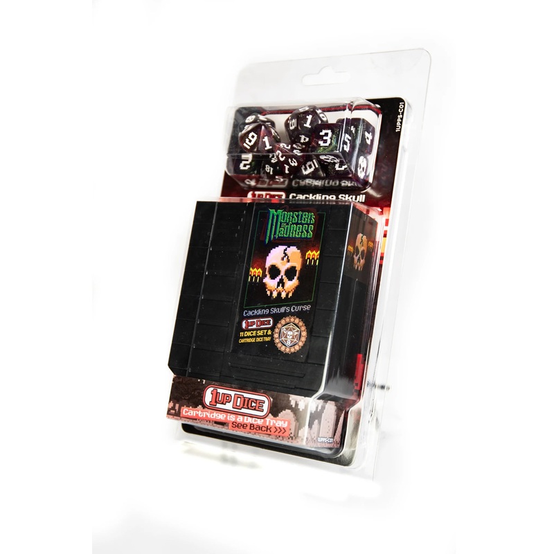 1UP Dice Polyhedral Set: Cackling Skull 11ct Cackling Skull