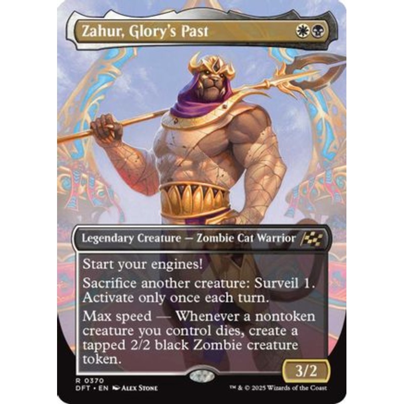 Zahur, Glory’s Past (Borderless) (DFT-370) – Aetherdrift Foil [Rare]