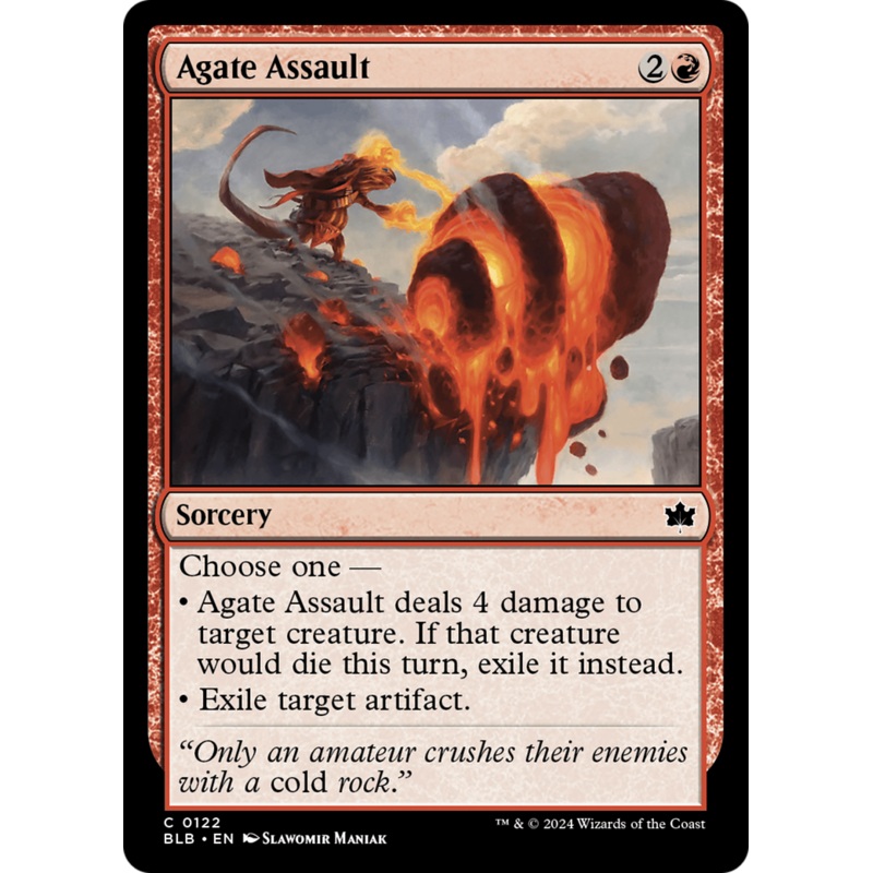 Agate Assault (BLB-122) – Bloomburrow Foil [Common]