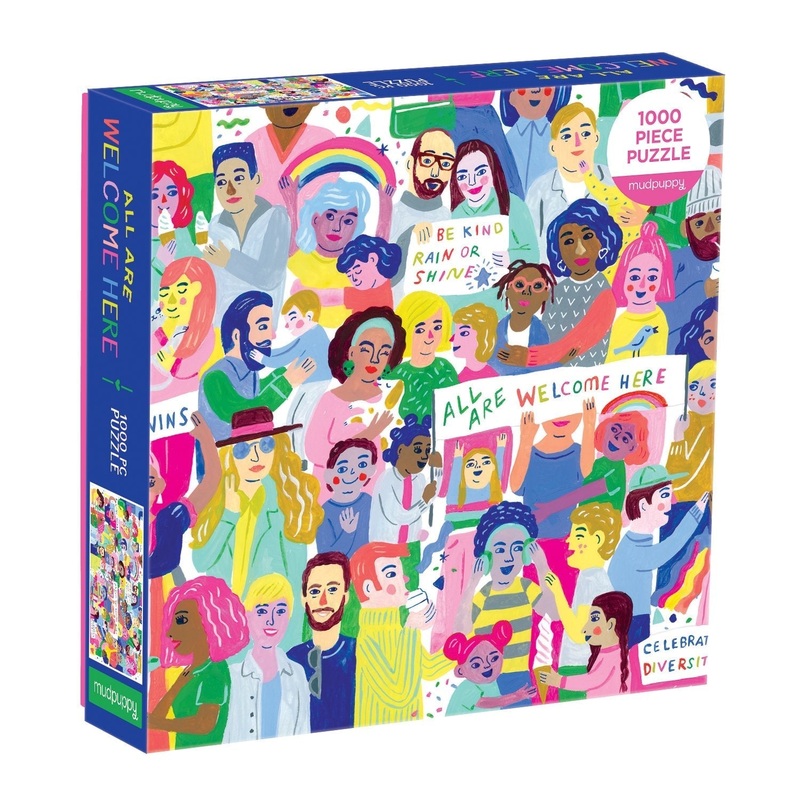 All Are Welcome Here! 1000 Piece Family Puzzle by Galison