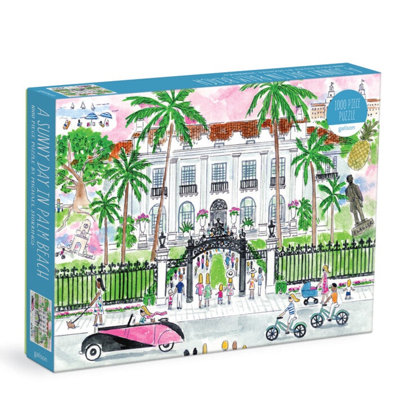 A Sunny Day in Palm Beach 1000 Piece Jigsaw Puzzle by Galison