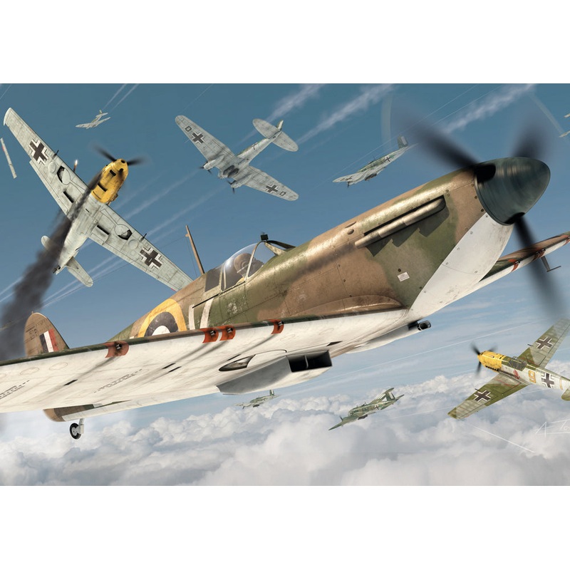 Airfix Supermarine Spitfire Mk.Ia  1000 Piece Jigsaw Puzzle (Kidicraft)