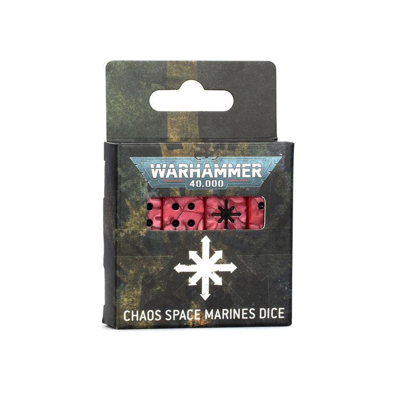 Warhammer 40K 10E Chaos Space Marines: Dice Set W40K CSM Dice 10E