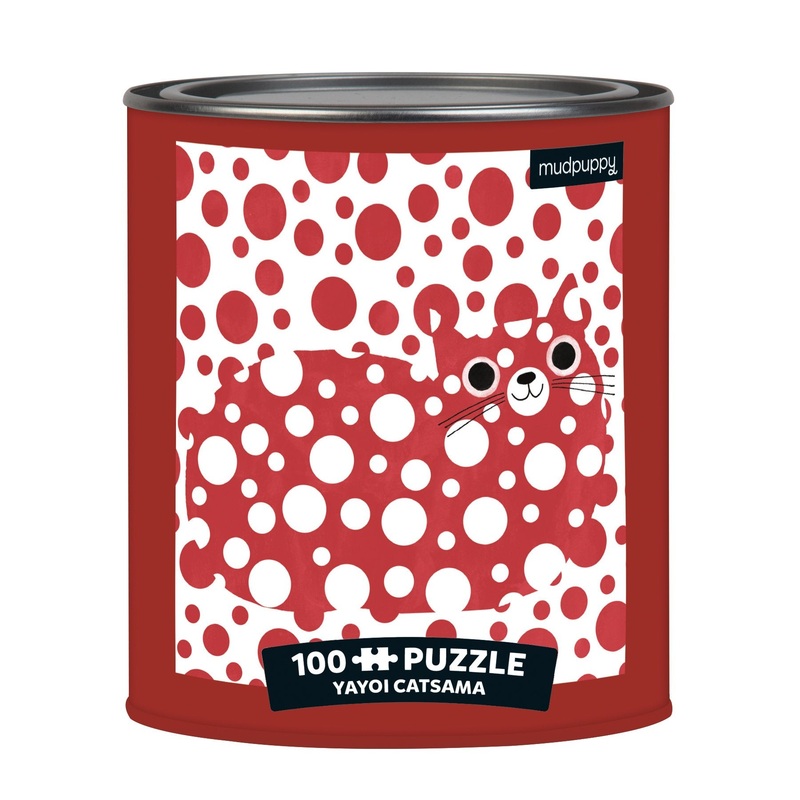 Yayoi Catsama Artsy Cats 100 Piece Puzzle Tin by Galison